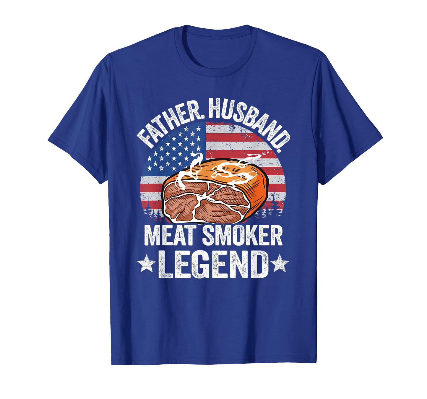 Father Husband Meat Smoker Legend Brisket Dad Meat Smoking T-Shirt