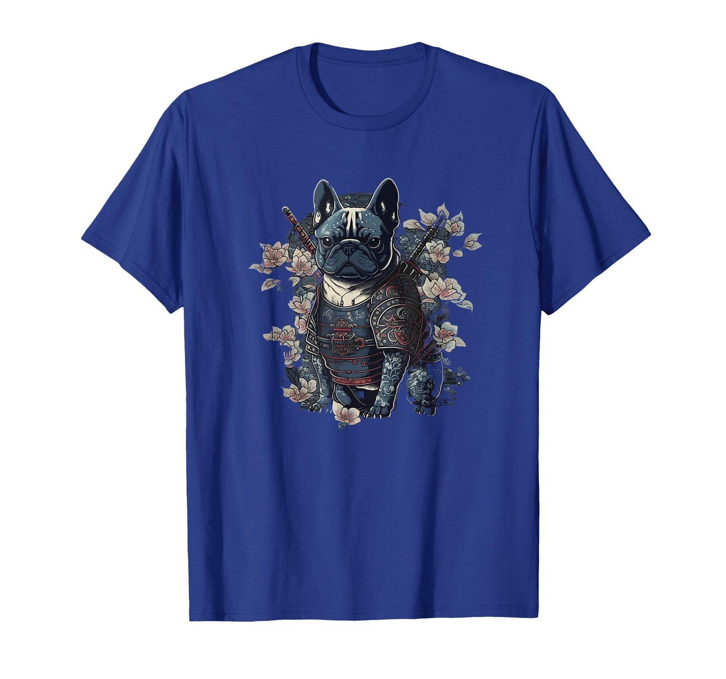 Japanese Samurai Frenchie French Bulldog, Vintage Ninja T-Shirt