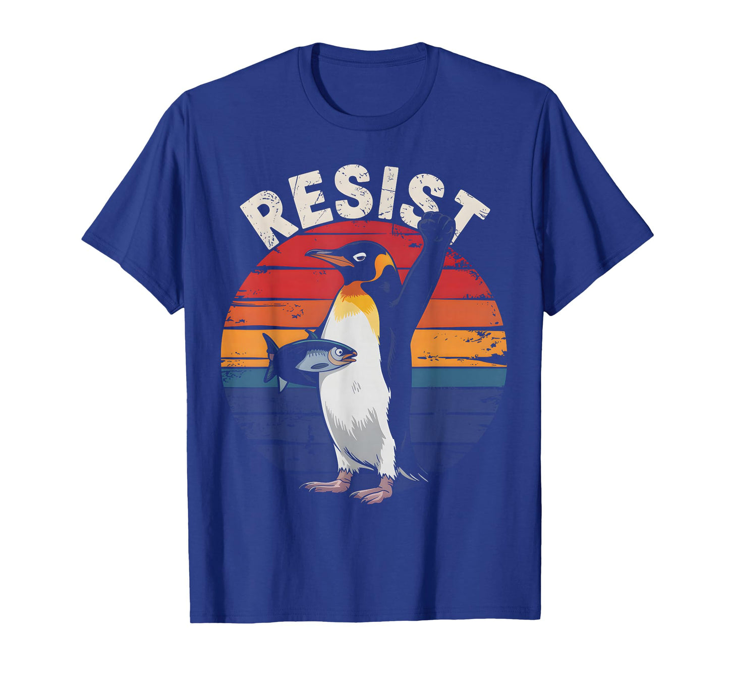 Funny Penguin Resist Protest Against Tariffs Humor T-Shirt