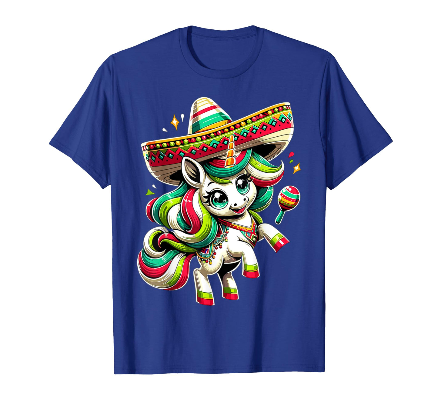 Cinco de Mayo Mexican Unicorn Kids Girls T-Shirt