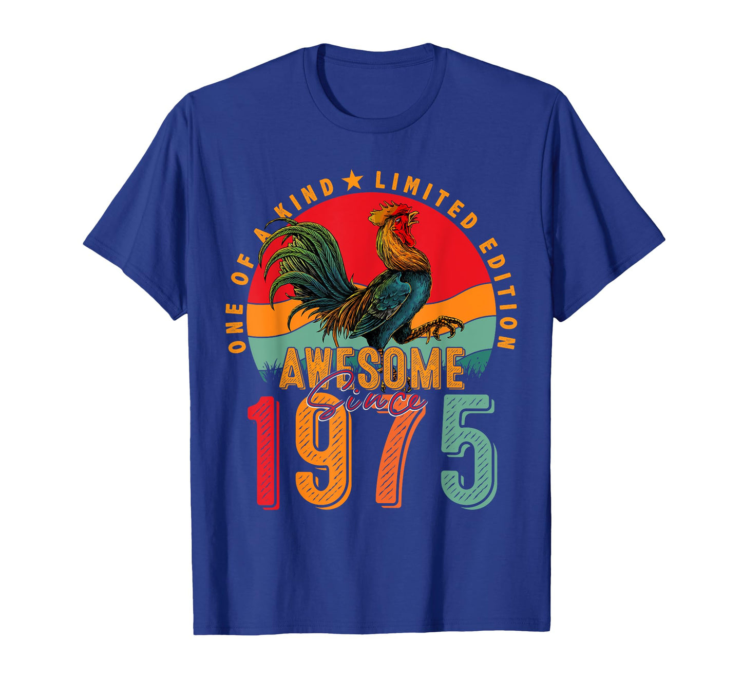 50th Birthday Chicken Awesome Since 1975 Farmer 50 Years Old T-Shirt