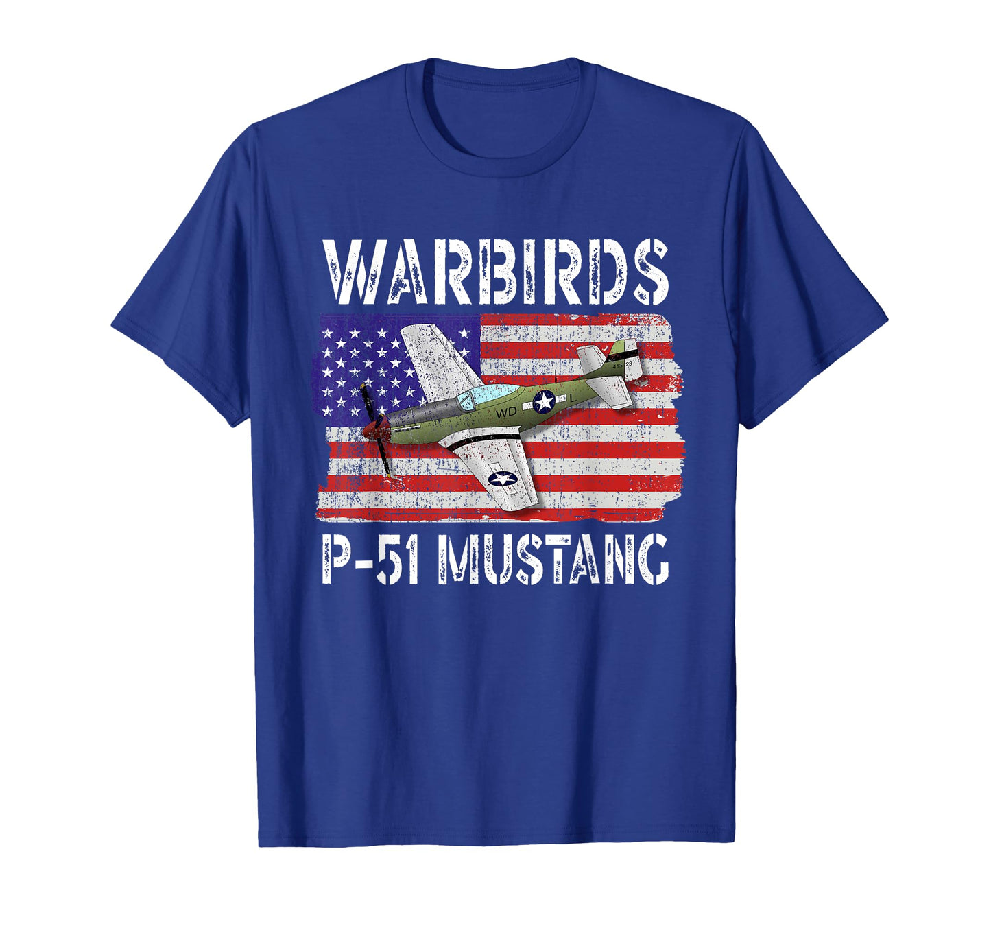 WW2 Warbird P51 Mustang American Airplane Boys Girls Kids T-Shirt