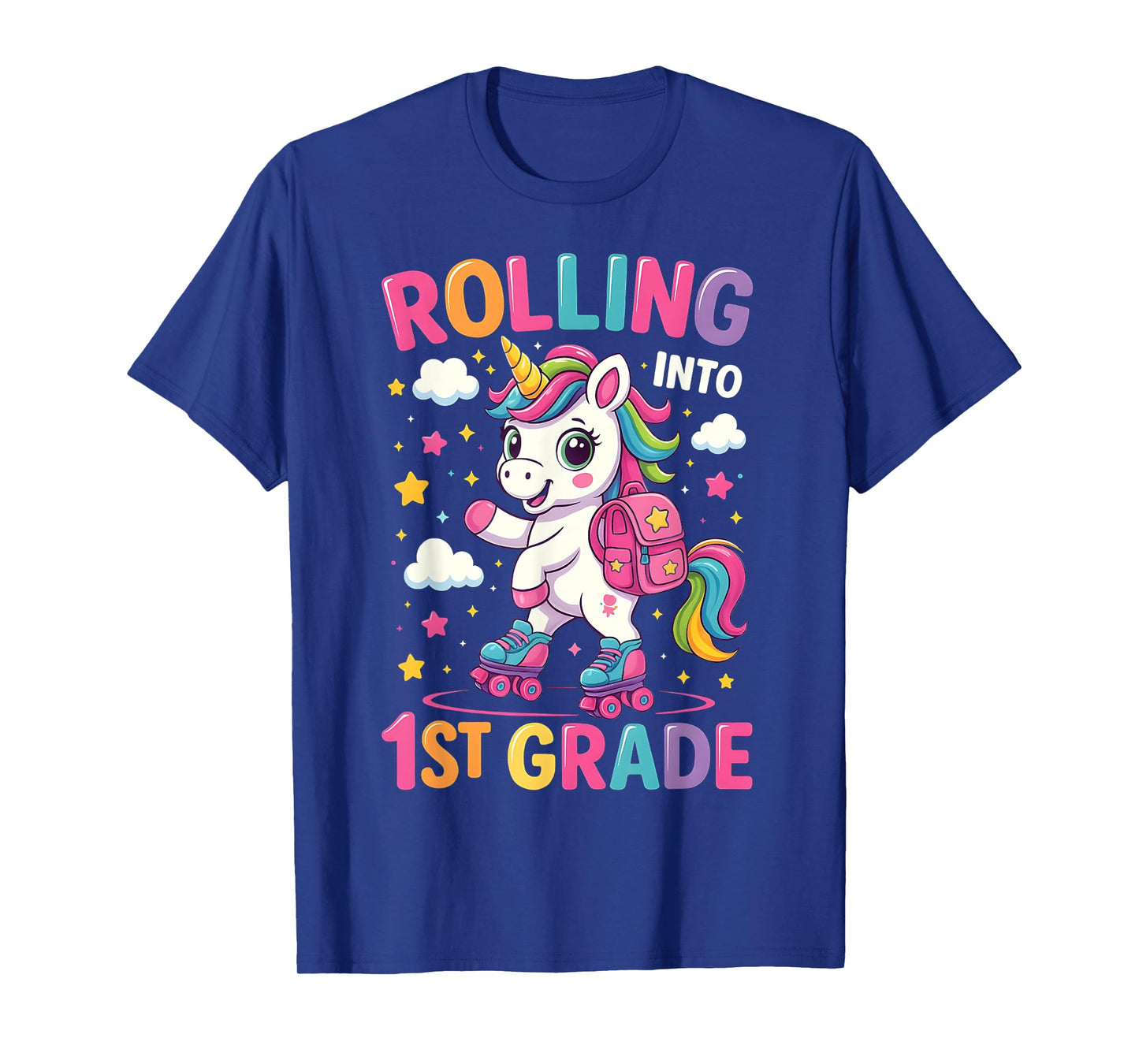 1st Grade Back To School Cute Unicorn First Day First Grade T-Shirt