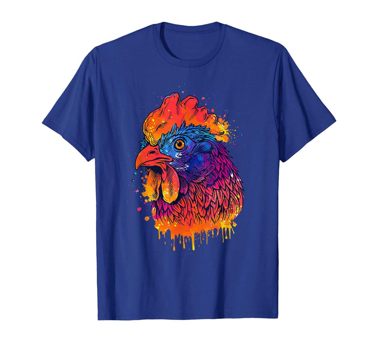 Funny Chicken Art For Men Women Chicken Lover Hen Farmer T-Shirt