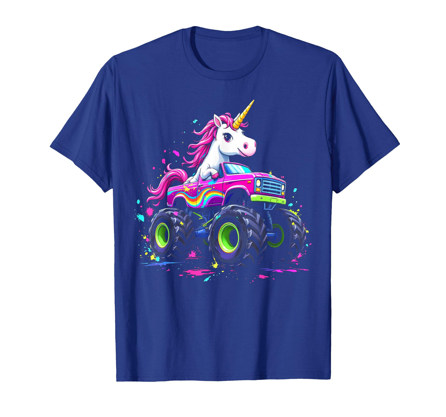Monster Truck Unicorn Birthday Party Monster Truck Girl T-Shirt