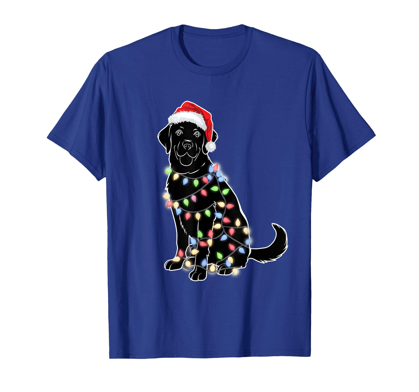 Santa Beagle Christmas Tree Light Pajama Dog Xmas T-Shirt