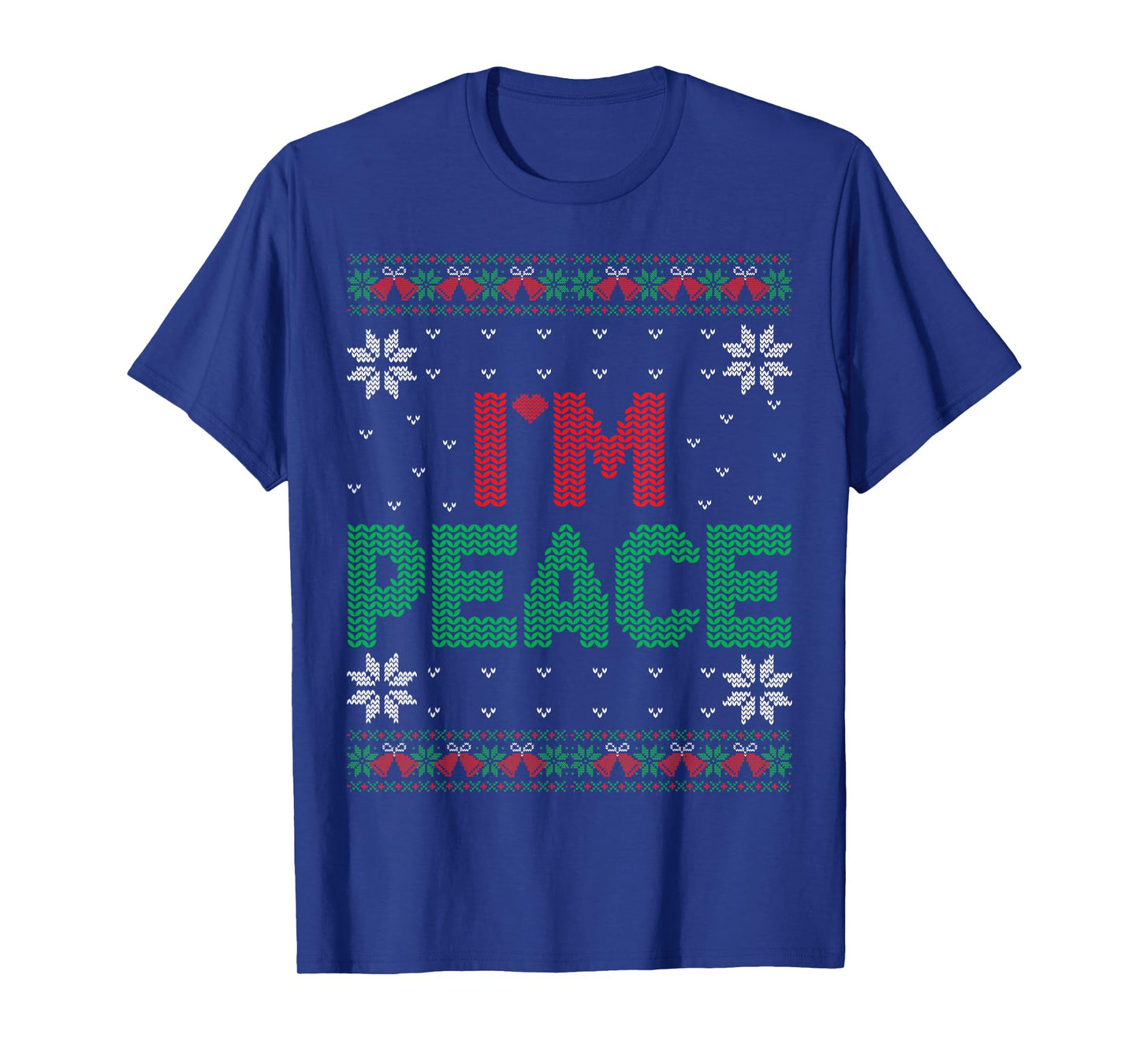 I Come In Peace I'm Peace Matching Ugly Christmas Sweater T-Shirt