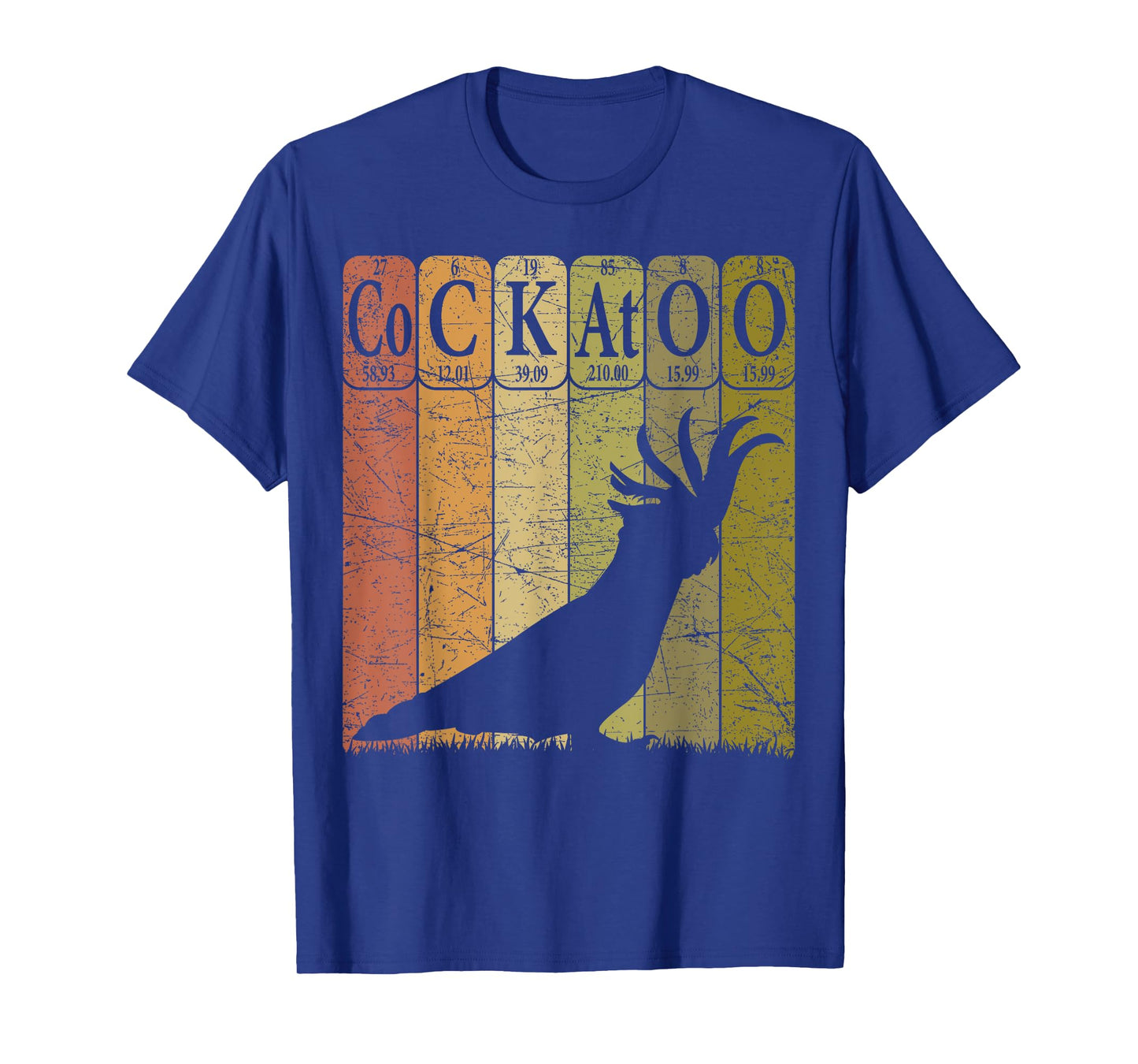 Cockatoo Periodic Table Elements Cockatoo Parrot Ornithology T-Shirt