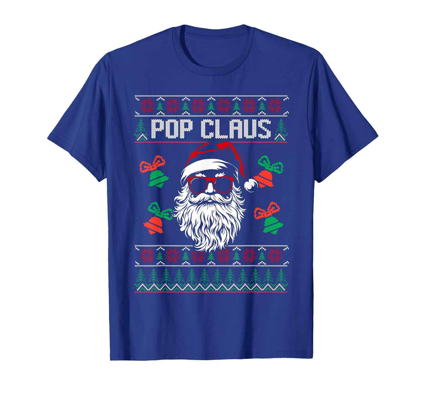 POP CLAUS Christmas Santa Claus Matching Family Pajamas T-Shirt