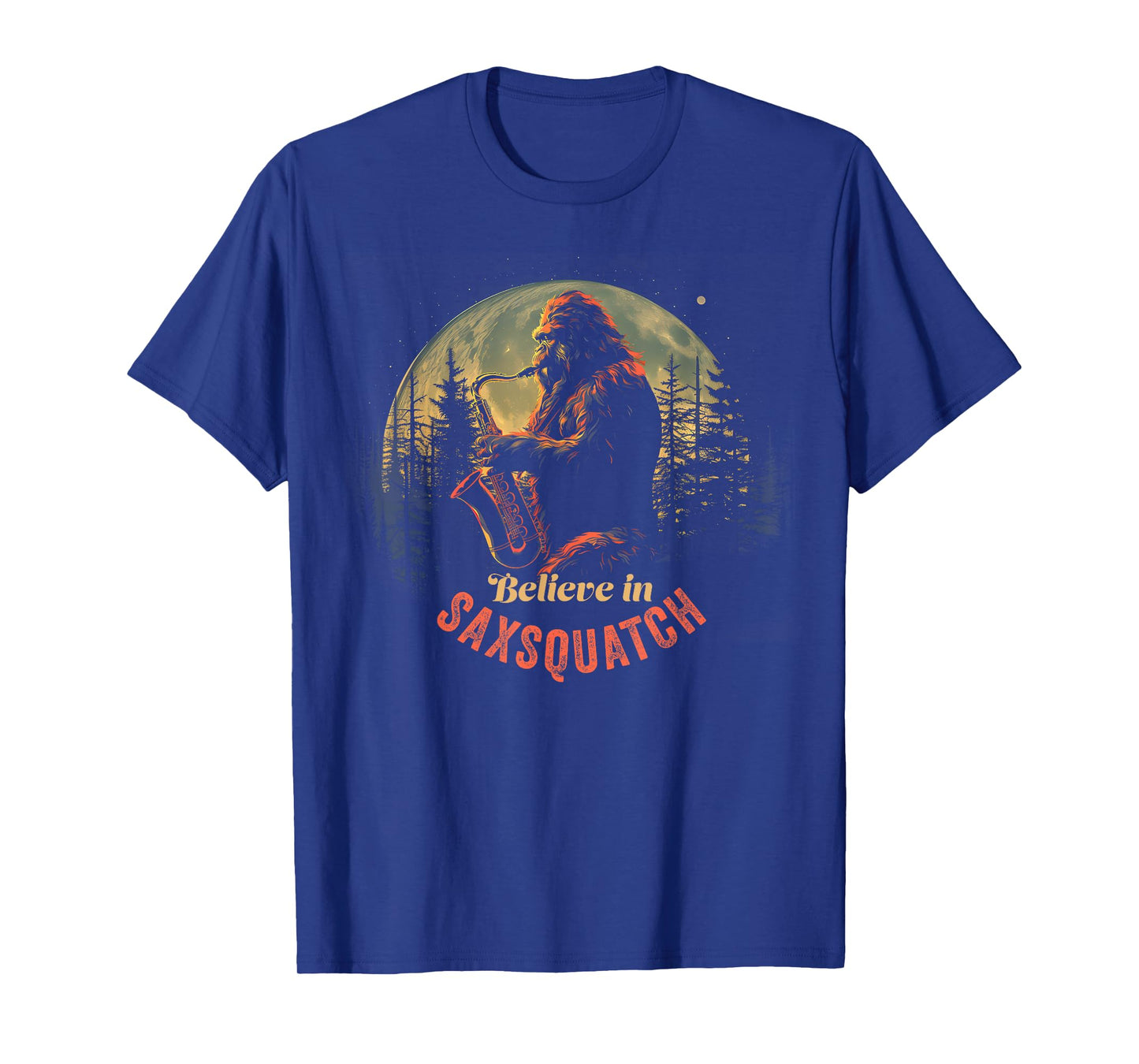 Yeti Bigfoot Playing Saxophone Sax-Squatch T-Shirt T-Shirt
