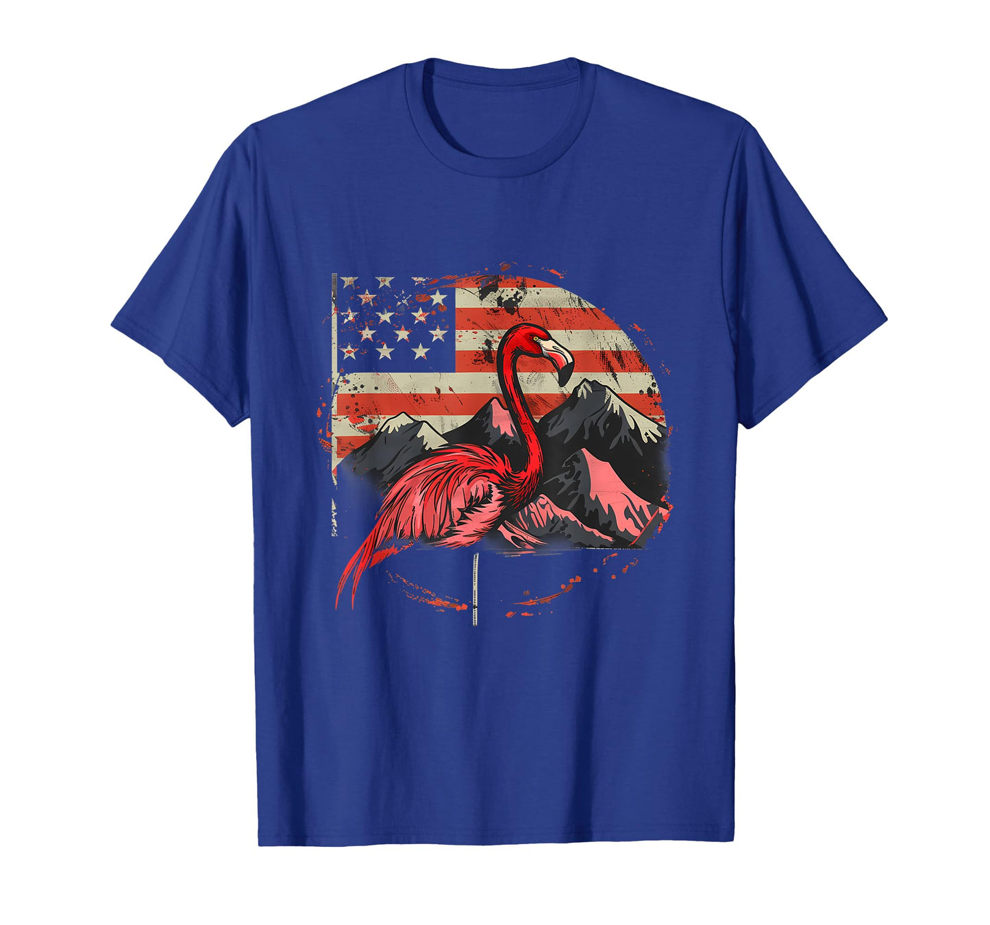 4th Of July American Flag Flamingo Fourth Of July USA T-Shirt