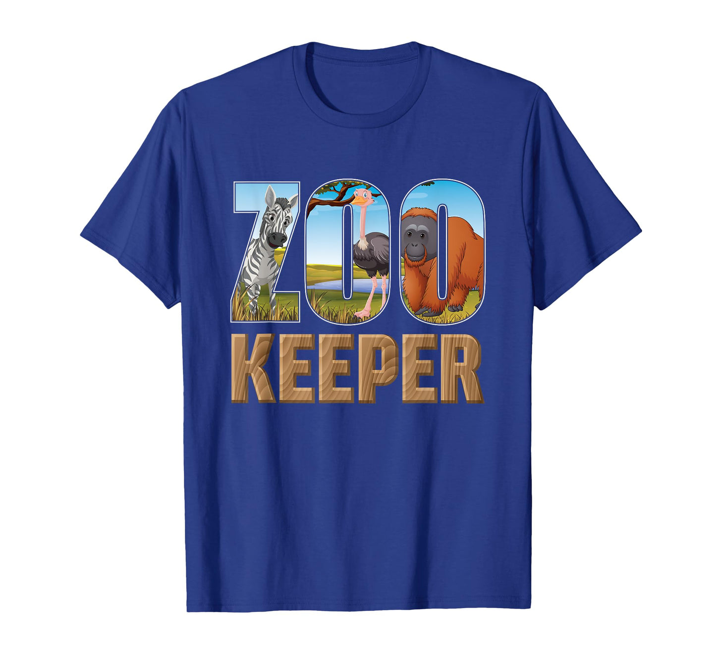 Zookeeper Costume African Savanna Zoo Keeper Animals Lover T-Shirt