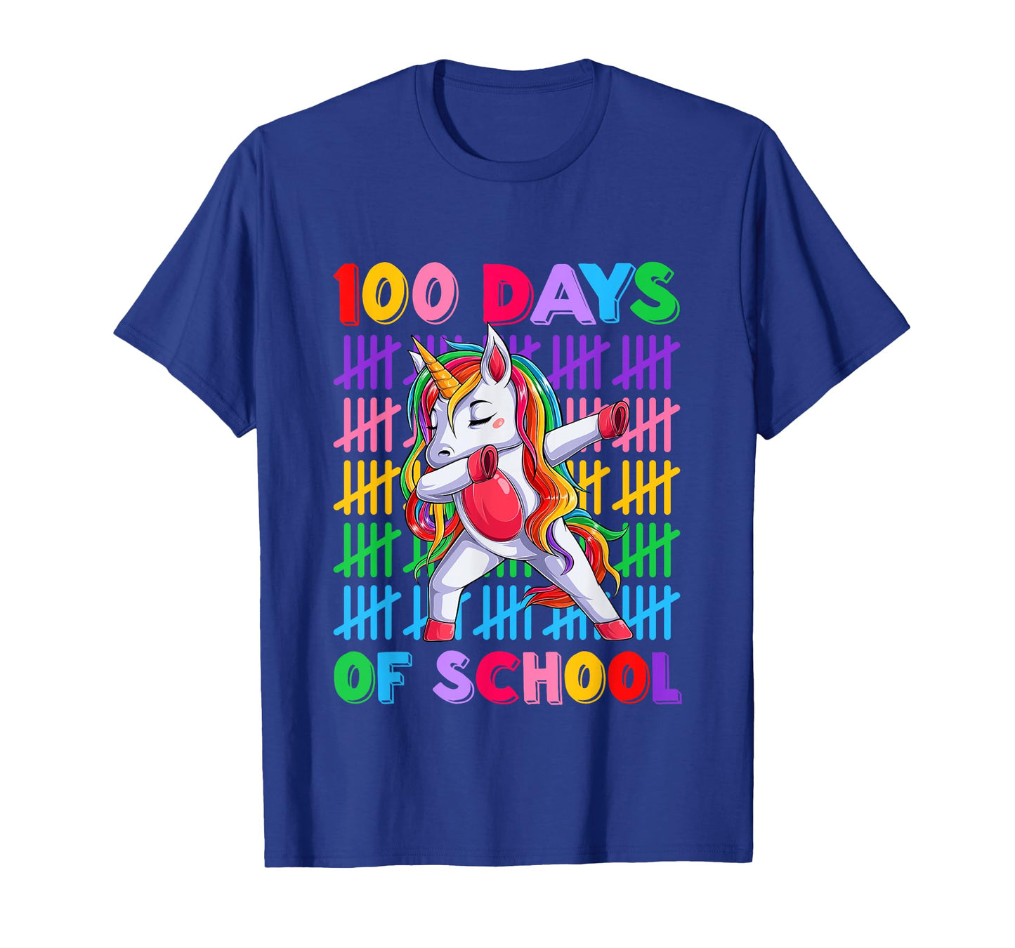 100th Day Teacher Kids Costume Unicorn 100 Days Of School T-Shirt