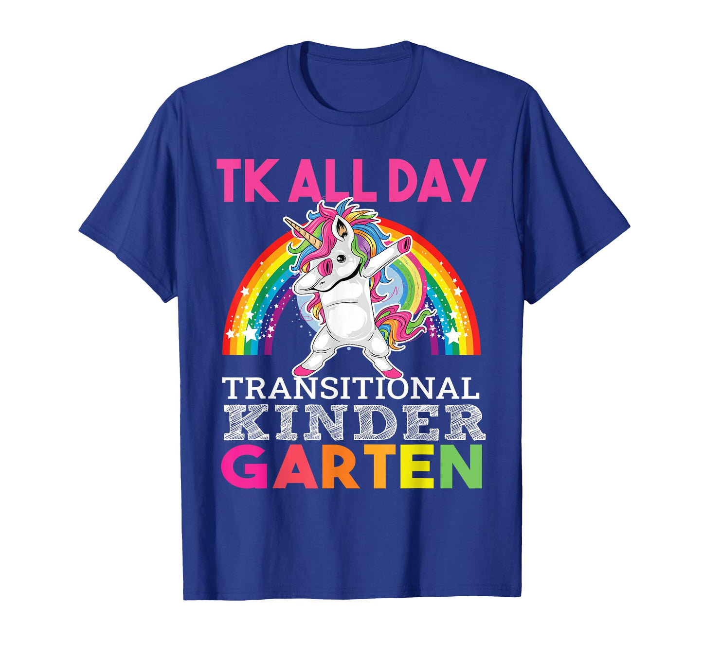 TK All Day Transitional Kindergarten Dabbing Unicorn T-Shirt