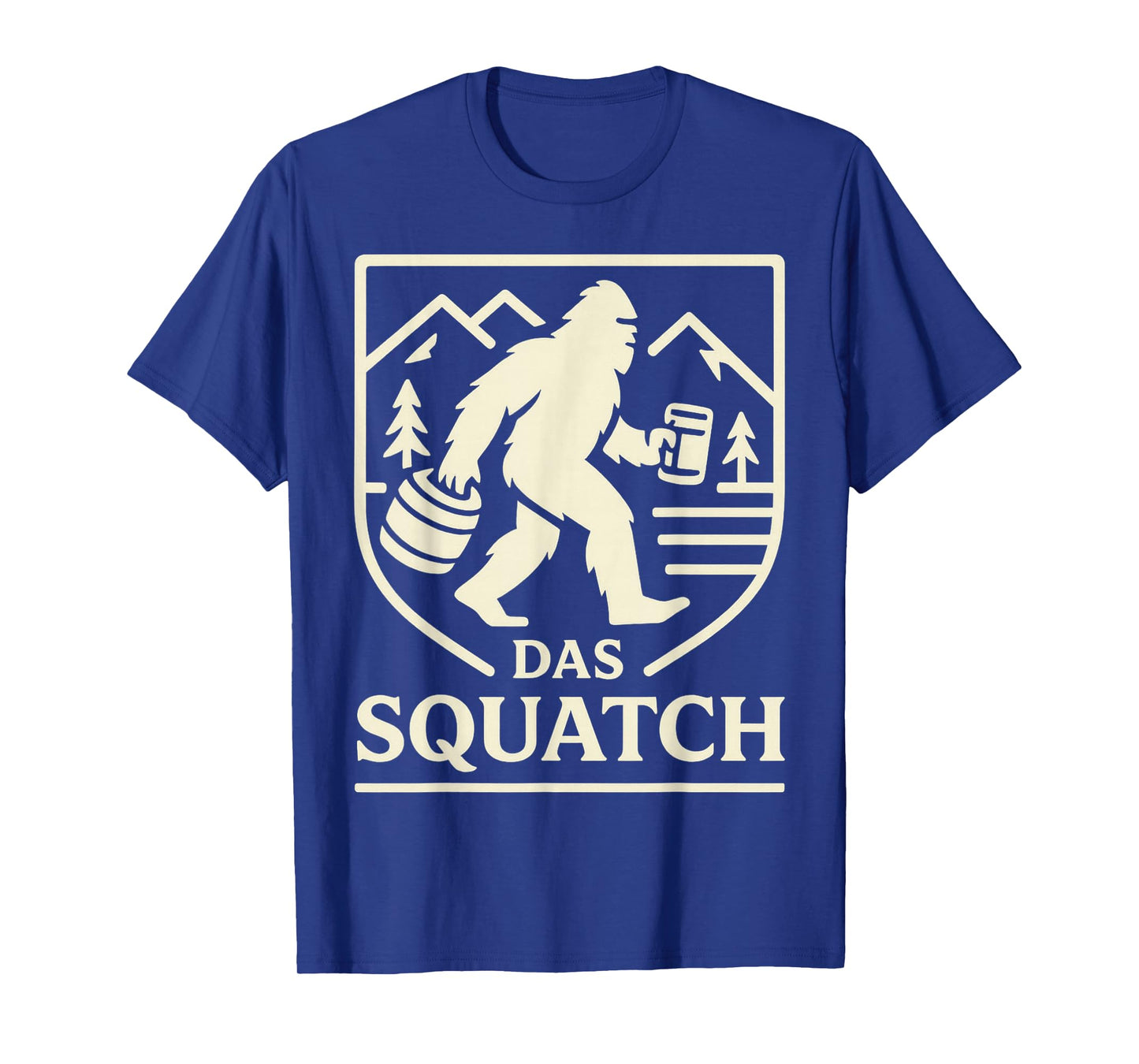 Das Squatch Funny Bigfoot Oktoberfest Drinking Beer German T-Shirt