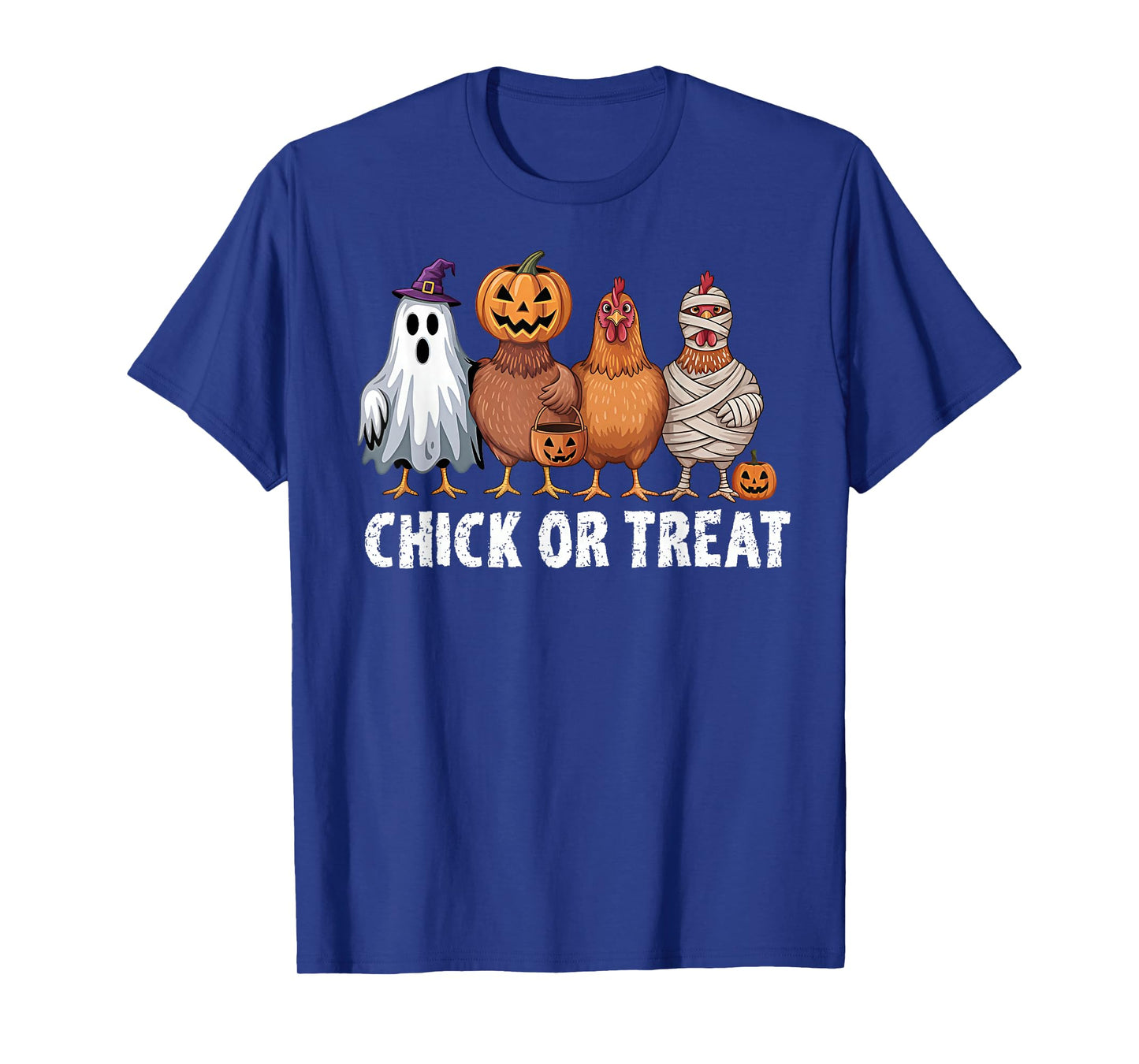Funny Chick Or Treat Chickens Ghost Witchy Halloween T-Shirt