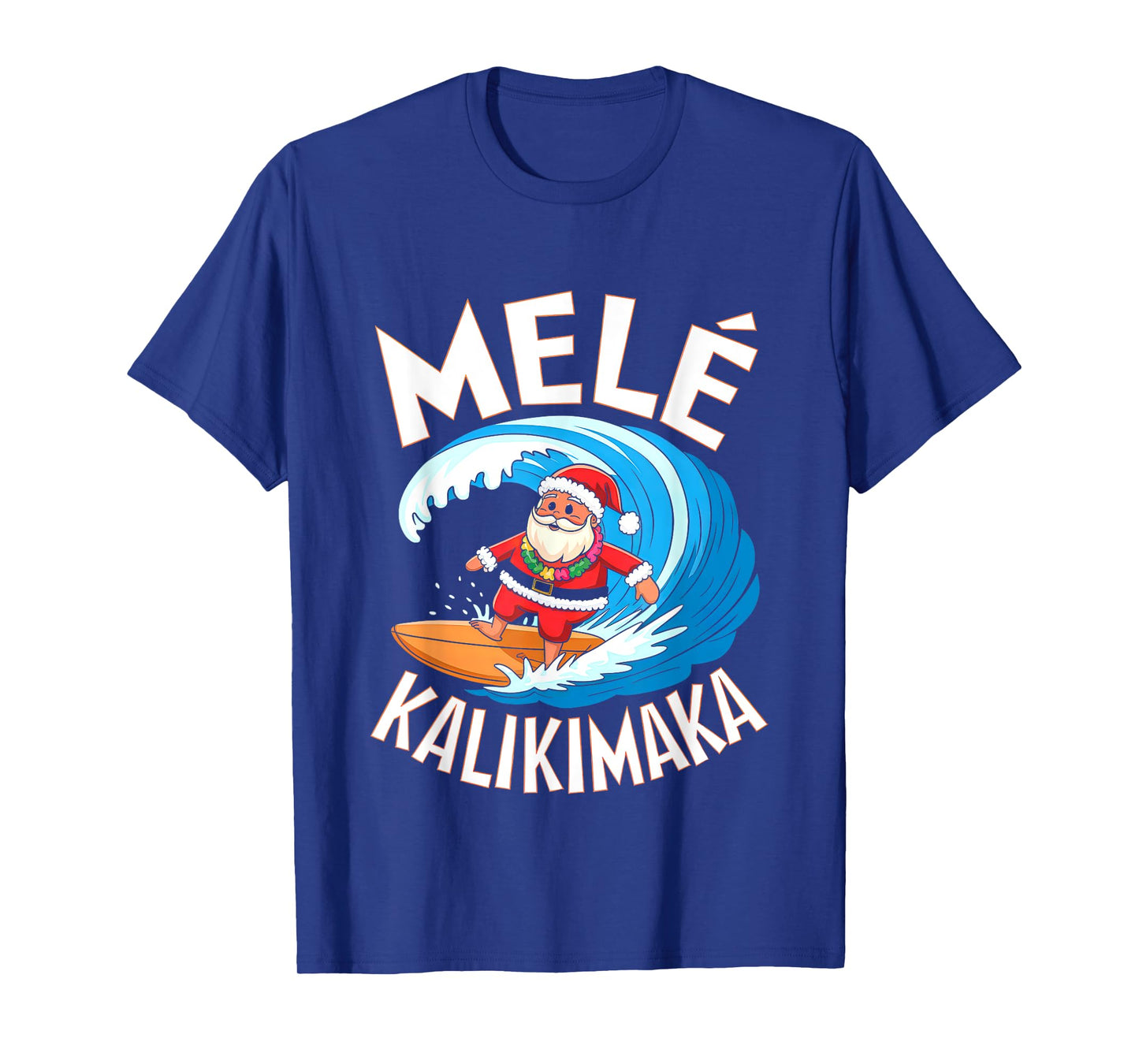 Mele Kalikimaka Surfing Santa Xmas T-Shirt