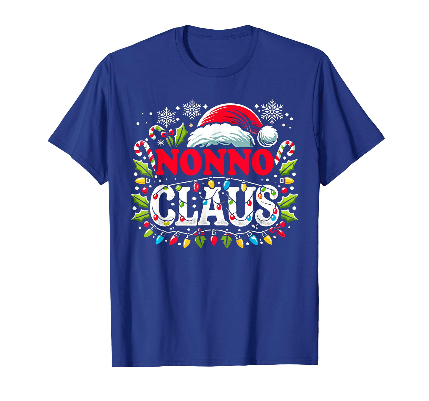 Nonno Claus Funny Christmas Santa Hat, Italian Grandpa Xmax T-Shirt