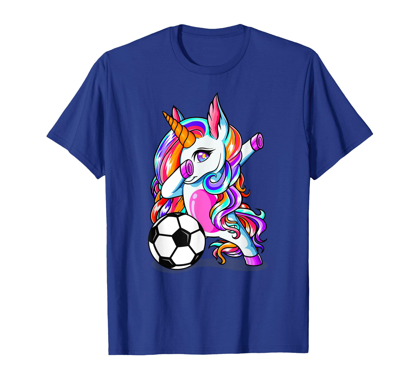 Dabbing Unicorn Football Funny Sport Soccer Lover Girl Gifts T-Shirt