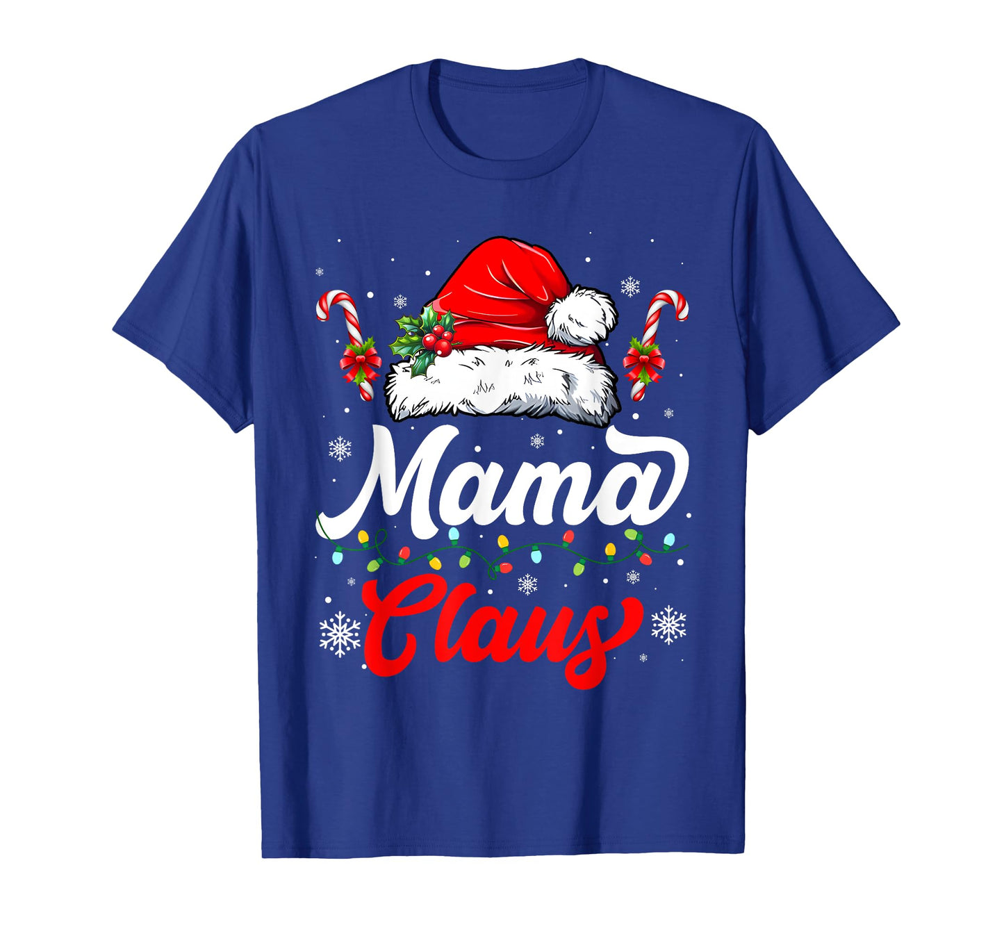 Women Xmas Santa Mama Claus Crew Holiday Women Mom Family T-Shirt