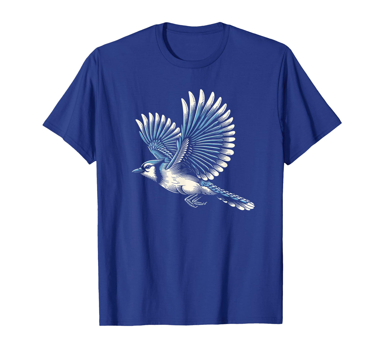 Flying Blue Jay Bird Graphic Art Design For Women And Men T-Shirt