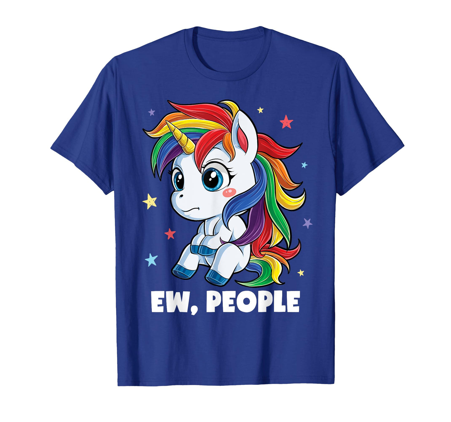 Unicorn Ew People Girls Kids Funny Rainbow Unicorns T-Shirt