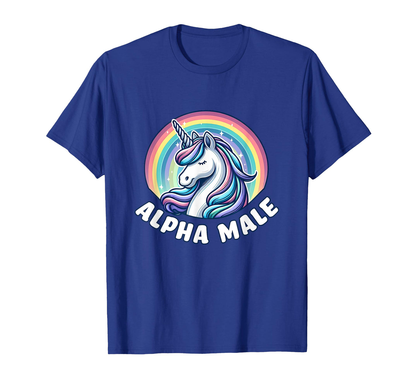 Alpha Male Unicorn Ironic Cute Funny Sarcastic Humor T-Shirt