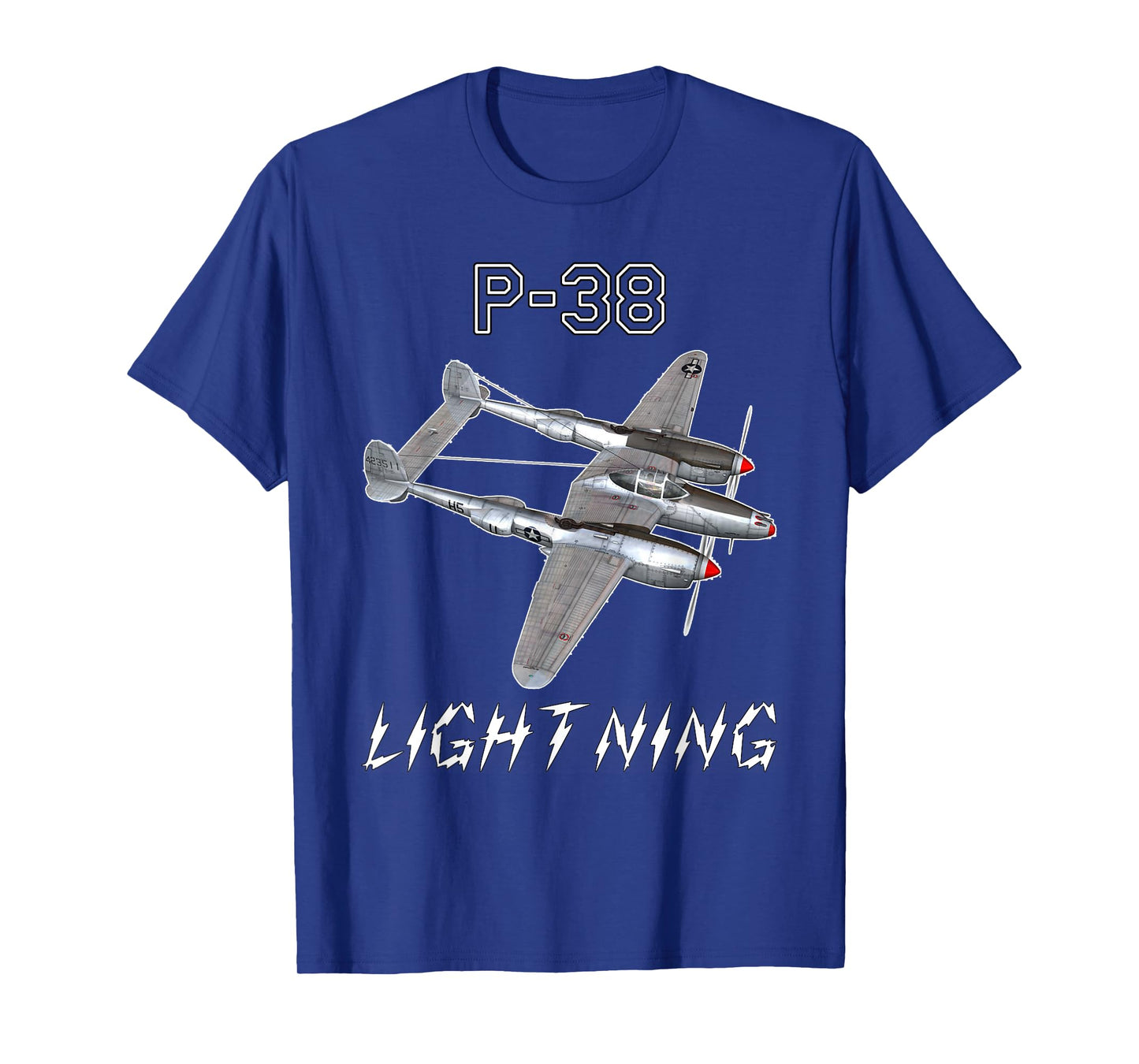 P-38 Lightning USAF Warbird WW2 Airplane T-Shirt