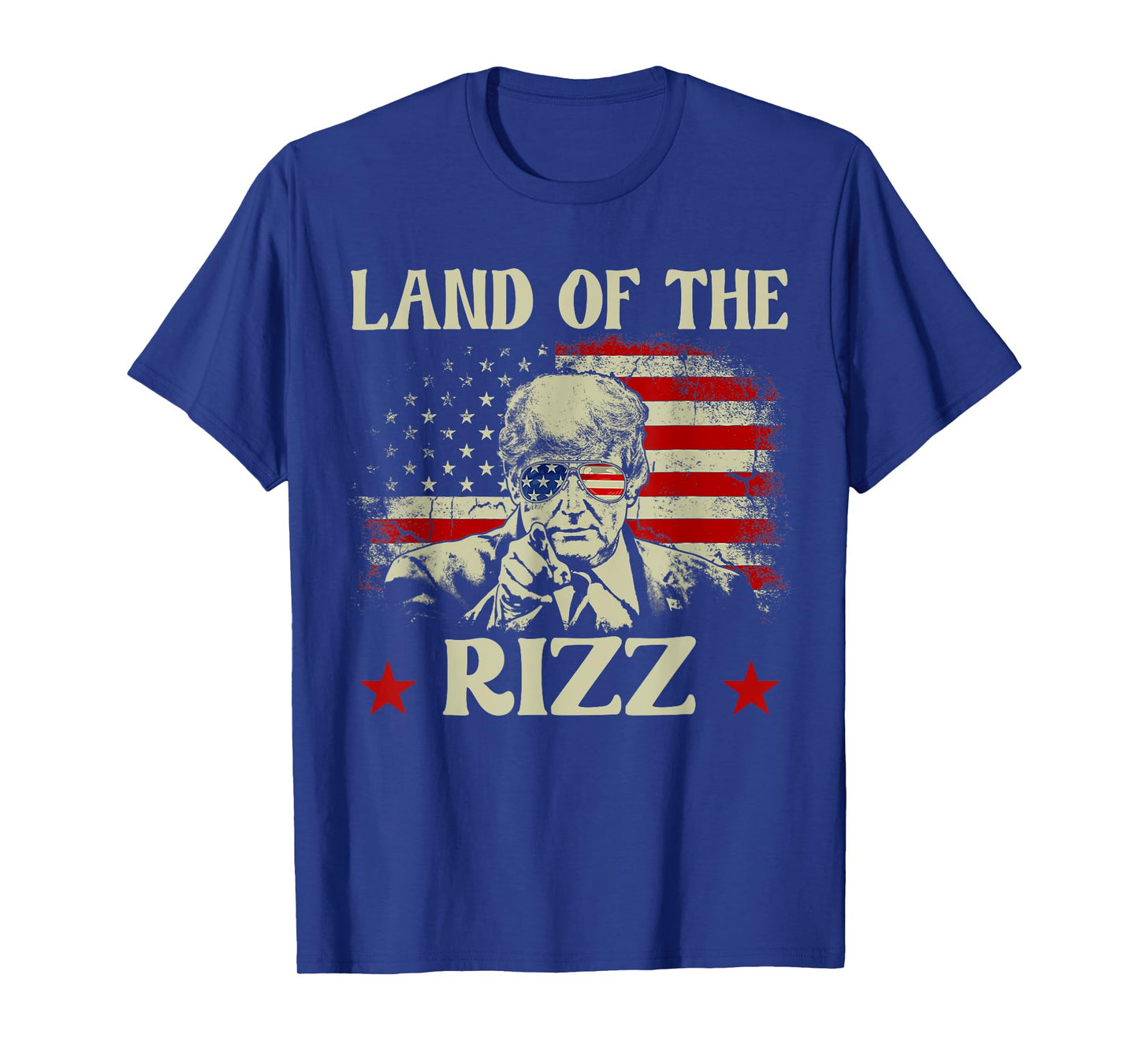 Land of the Rizz funny Patriotic Trump 4th Of July T-Shirt