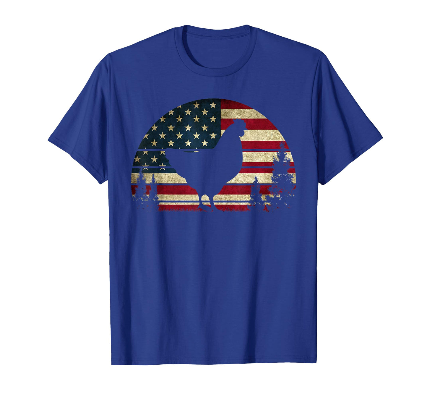 4th Of July Patriotic Chicken American USA Flag Chicken Love T-Shirt
