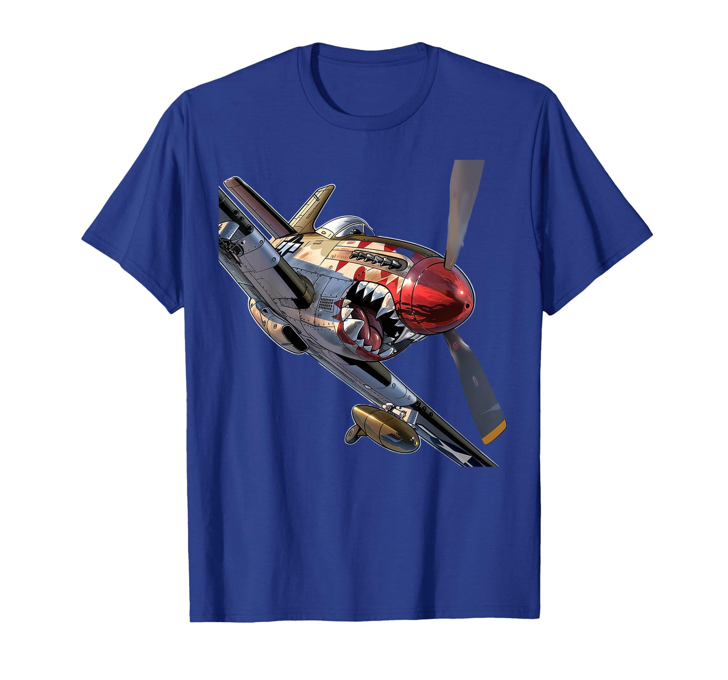 Fun Cartoon P-51 Fighter Plane Aircraft Warbird Hobbyist T-Shirt
