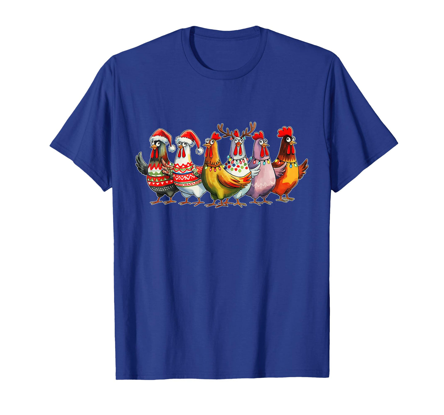 Funny Xmas Chicken Farmer Christmas Matching Family Christma T-Shirt