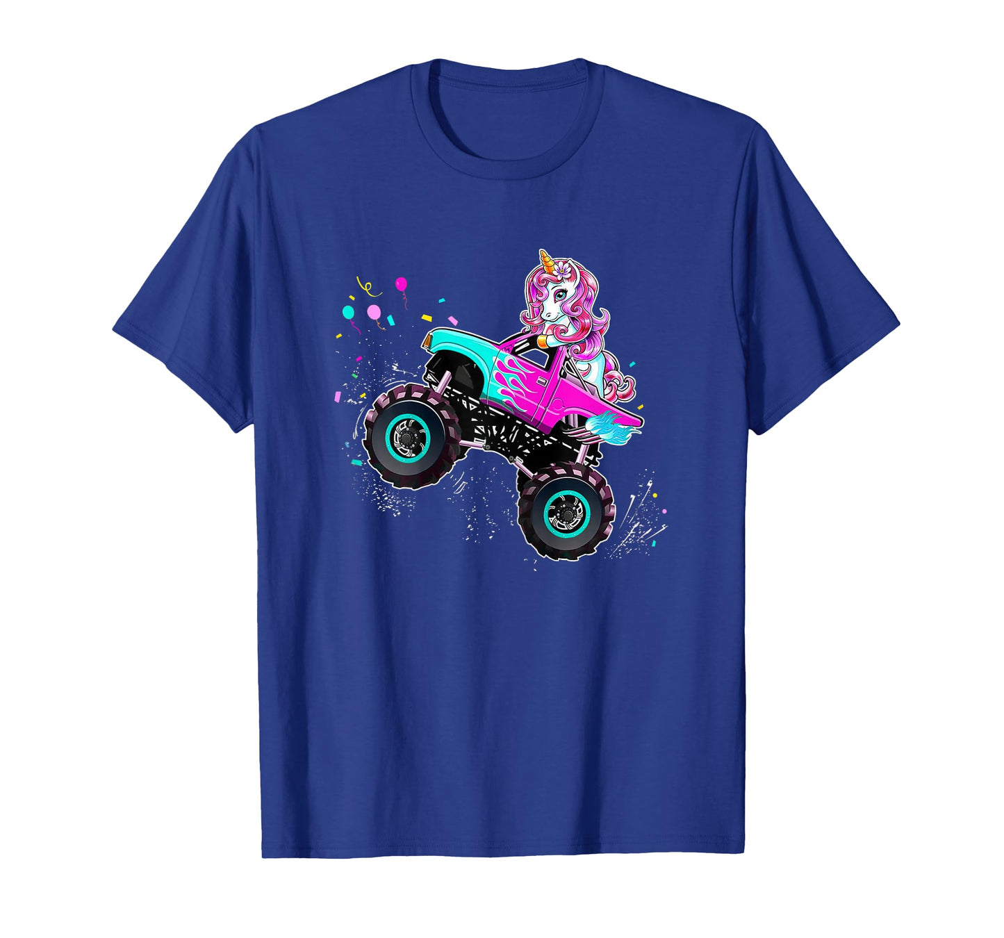 Unicorn Drive a Monster Truck -Unicorn Birthday Daughter T-Shirt