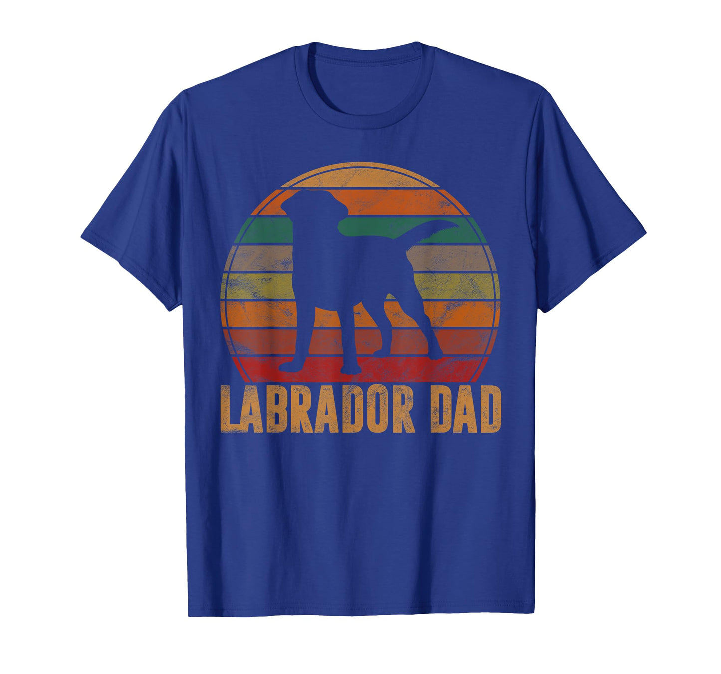 Retro Labrador Dad Gift Dog Daddy Golden Black Lab Father T-Shirt