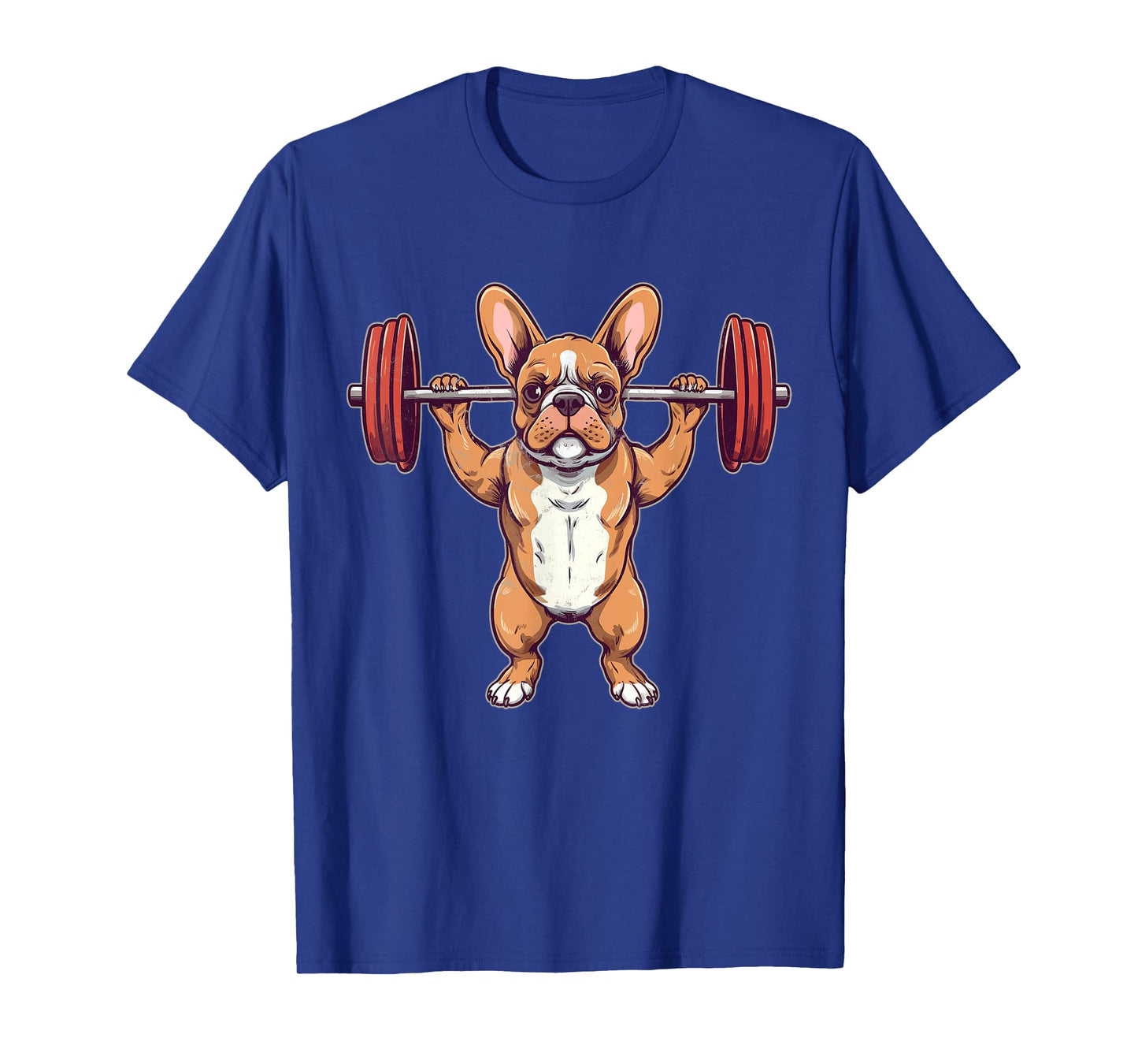 French Bulldog Weightlifting Funny Deadlift Men Fitness Gym T-Shirt