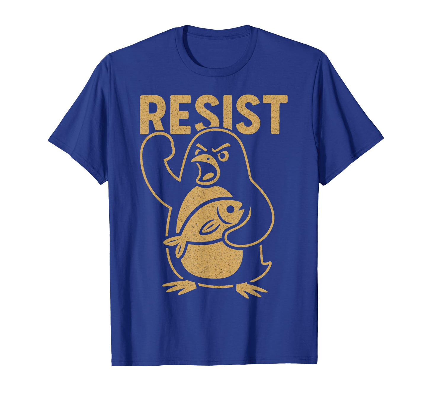 Resist Angry Penguin Rebel Activist Protest Against Tariffs T-Shirt