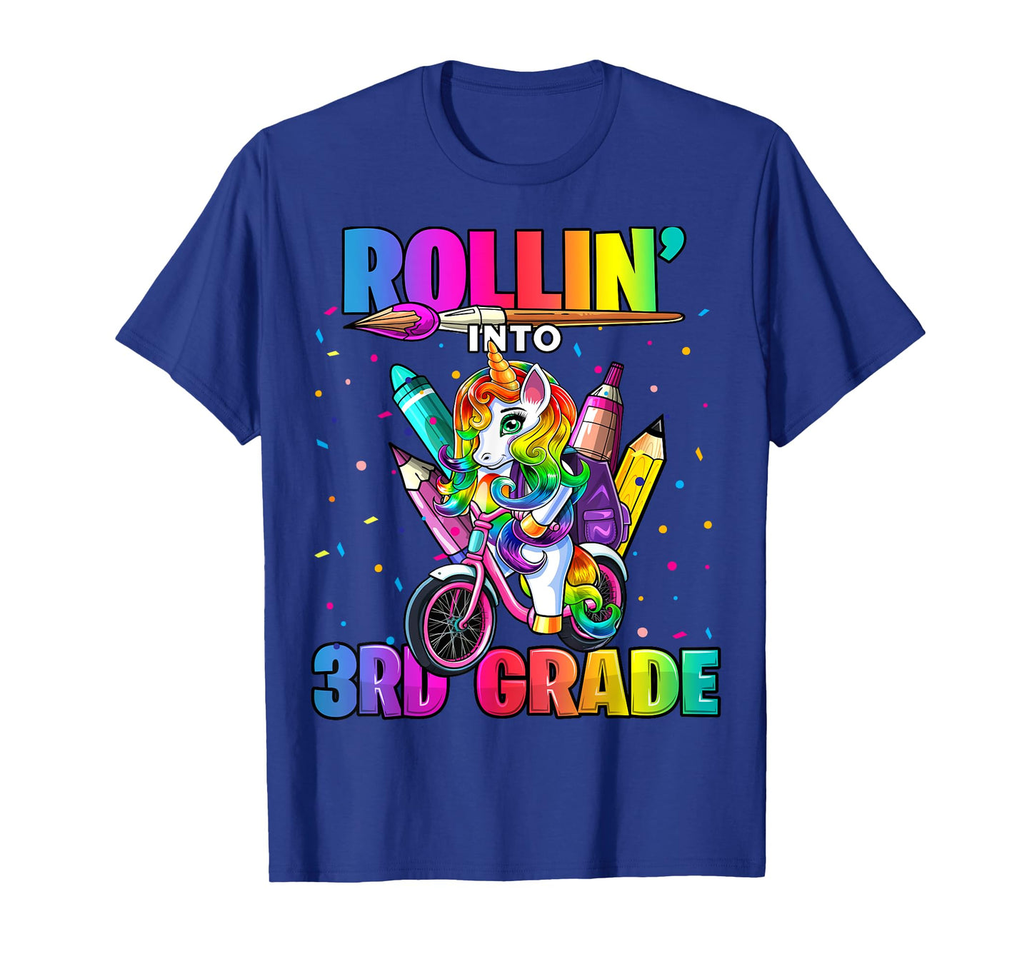 3rd Grade Unicorn Back to School First Day of School Girls T-Shirt