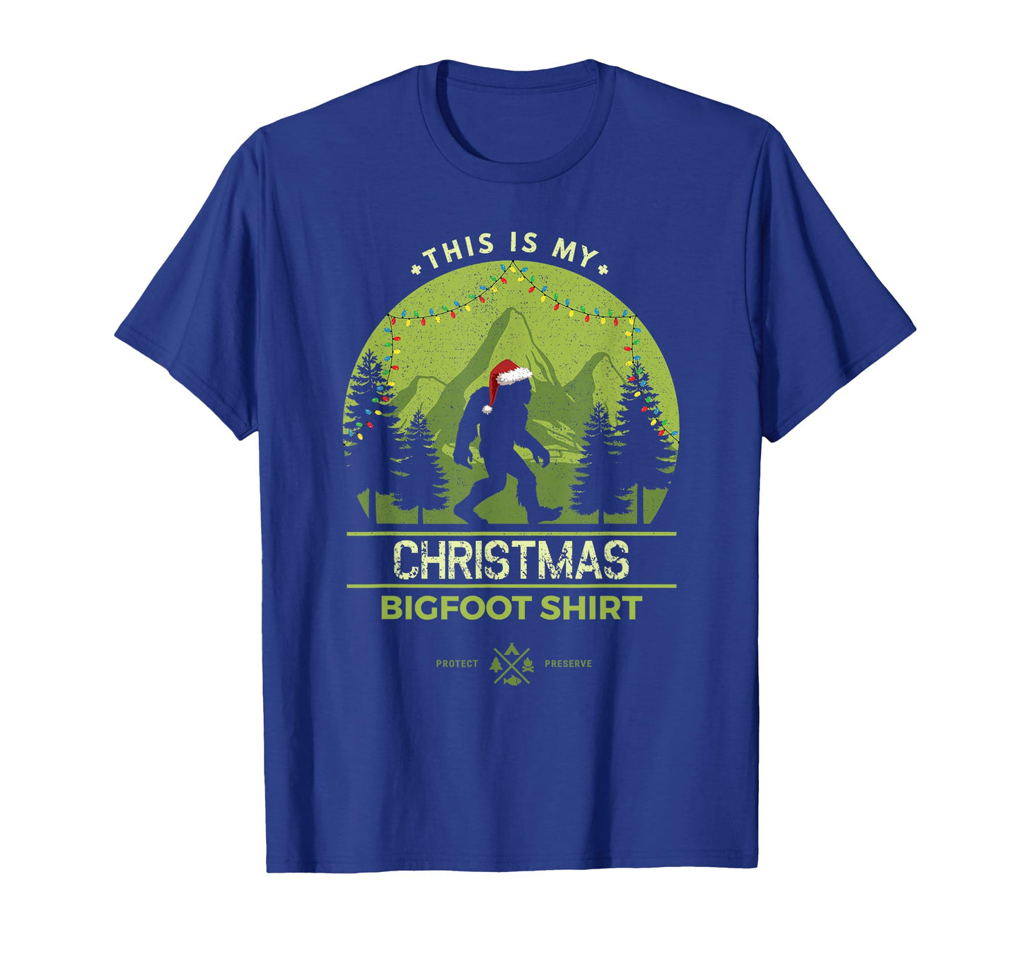 Merry Xmas Bigfoot Santa Squatch Christmas Yeti T-Shirt