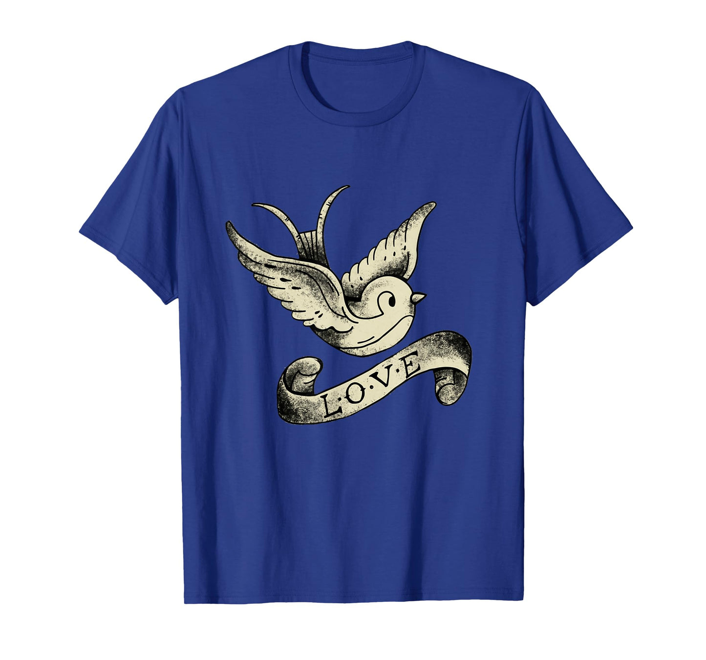Love Sparrow Vintage Tattoo Design T-Shirt