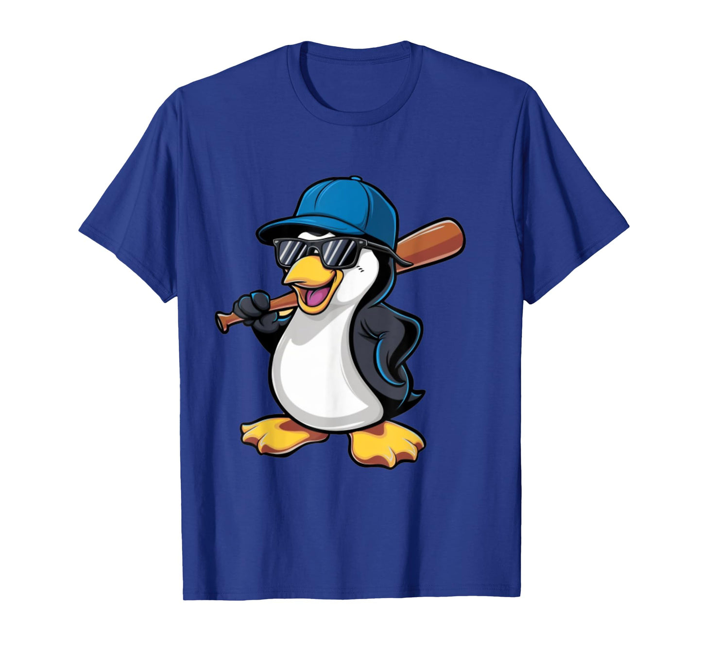 Penguin Baseball Panda Playing Baseball Penguin T-Shirt