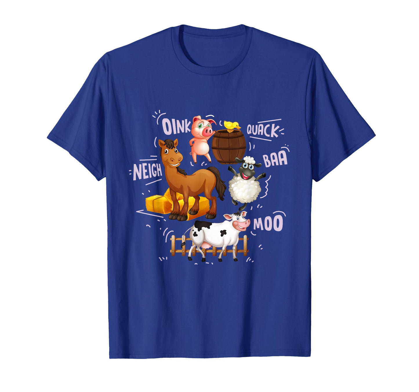 Cute Farm Animals With Sounds T-Shirt