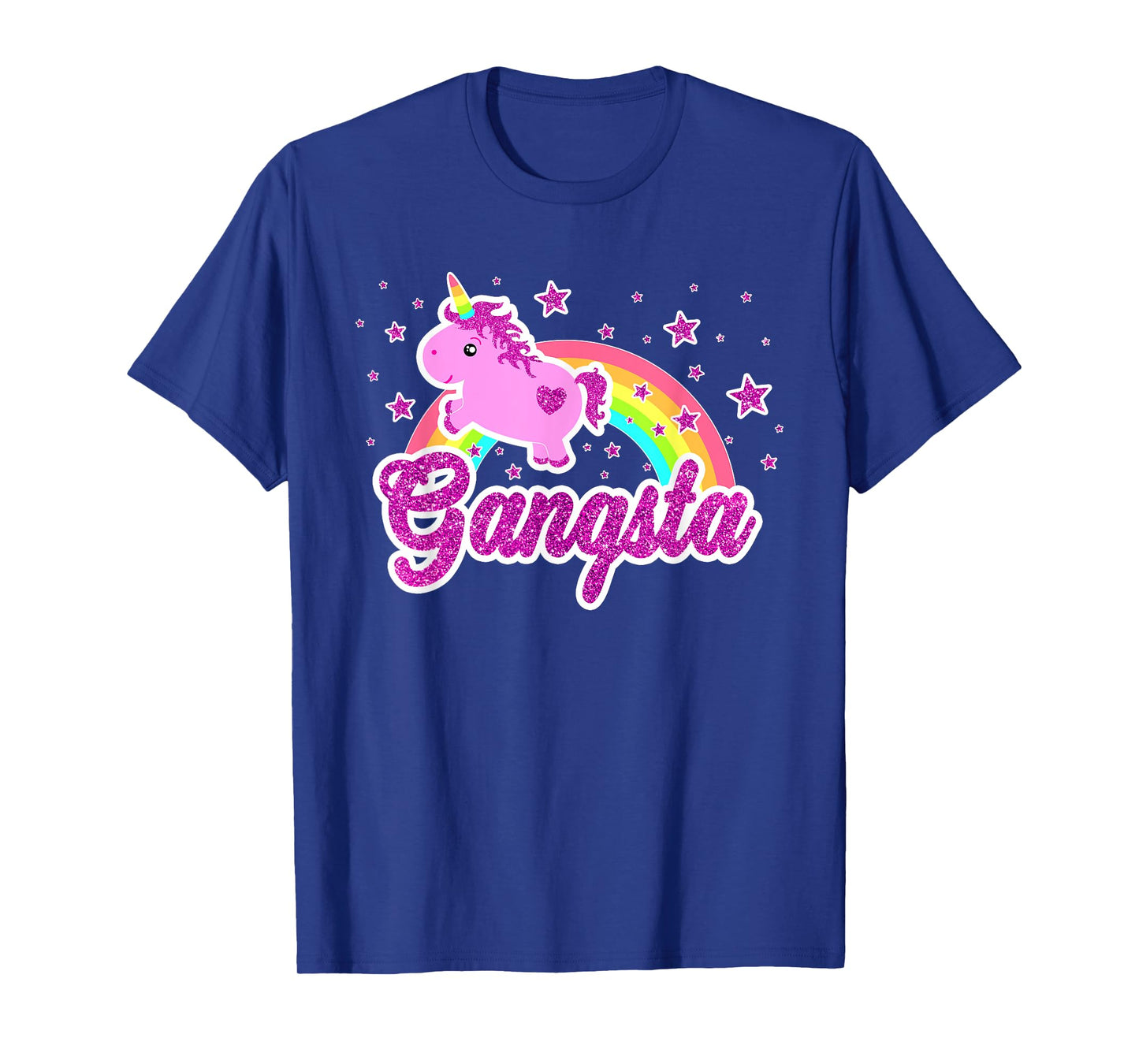 Funny Ironic Cool Unicorn Gangsta Music Tee Festival Shirt T-Shirt