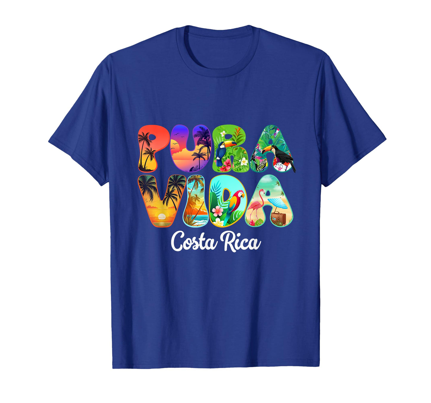 Pura Vida Costa Rica Nature Central America Travel Vacation T-Shirt