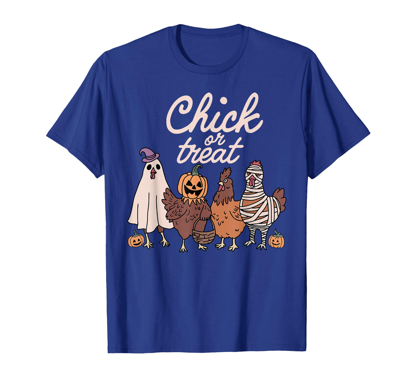 Chick Or Treat Spooky Season Halloween Chickens Ghost Mummy T-Shirt