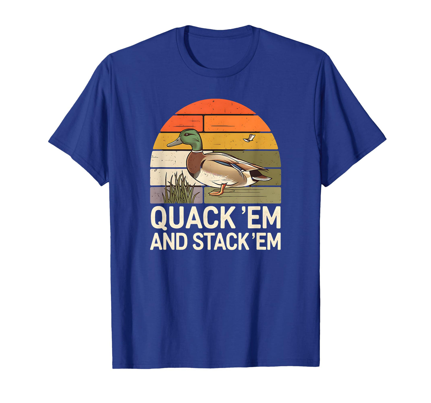 Duck Hunting Funny Mens Mallard Hunter Waterfowl USA Patriot T-Shirt