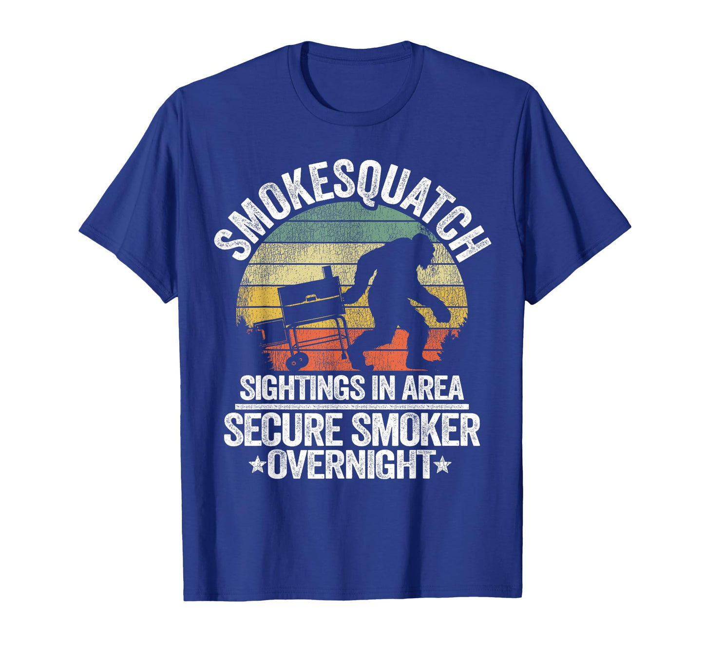 Smokesquatch Sasquatch Smoking Meat Grill Funny Bigfoot T-Shirt