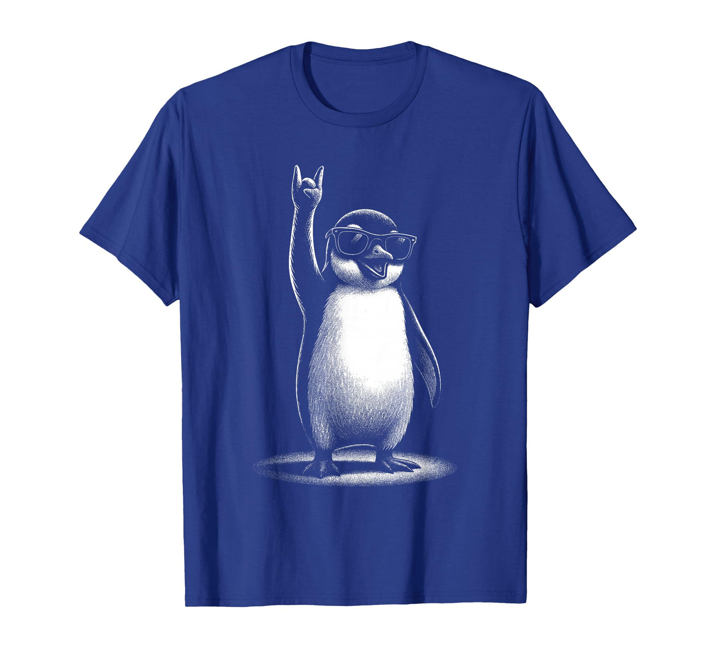 Retro Penguin Rock and Roll Men Kids Women Funny Penguin T-Shirt