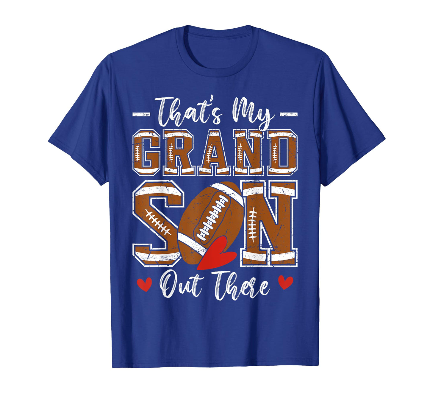 That's My Grandson Out There Funny Football Grandma T-Shirt