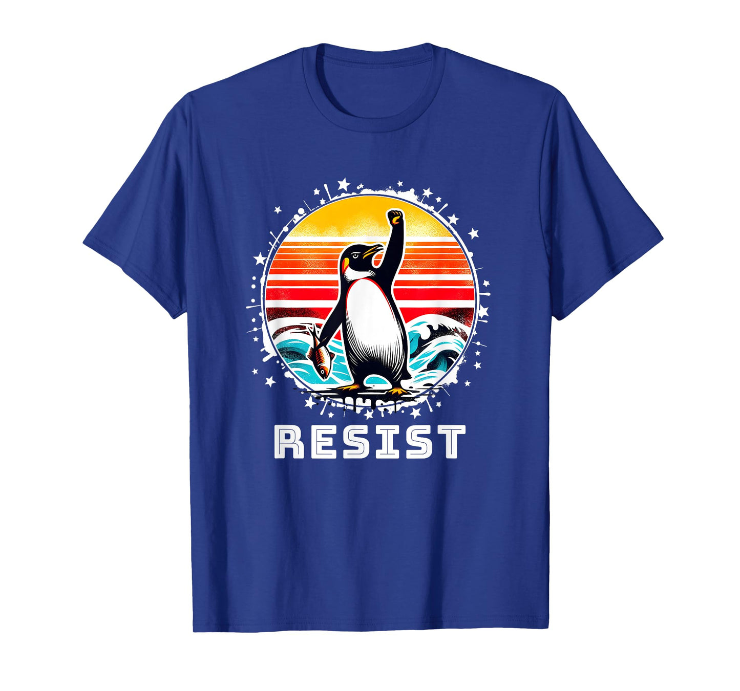 Funny Penguin Resist Penguins Protest Against Tariffs T-Shirt