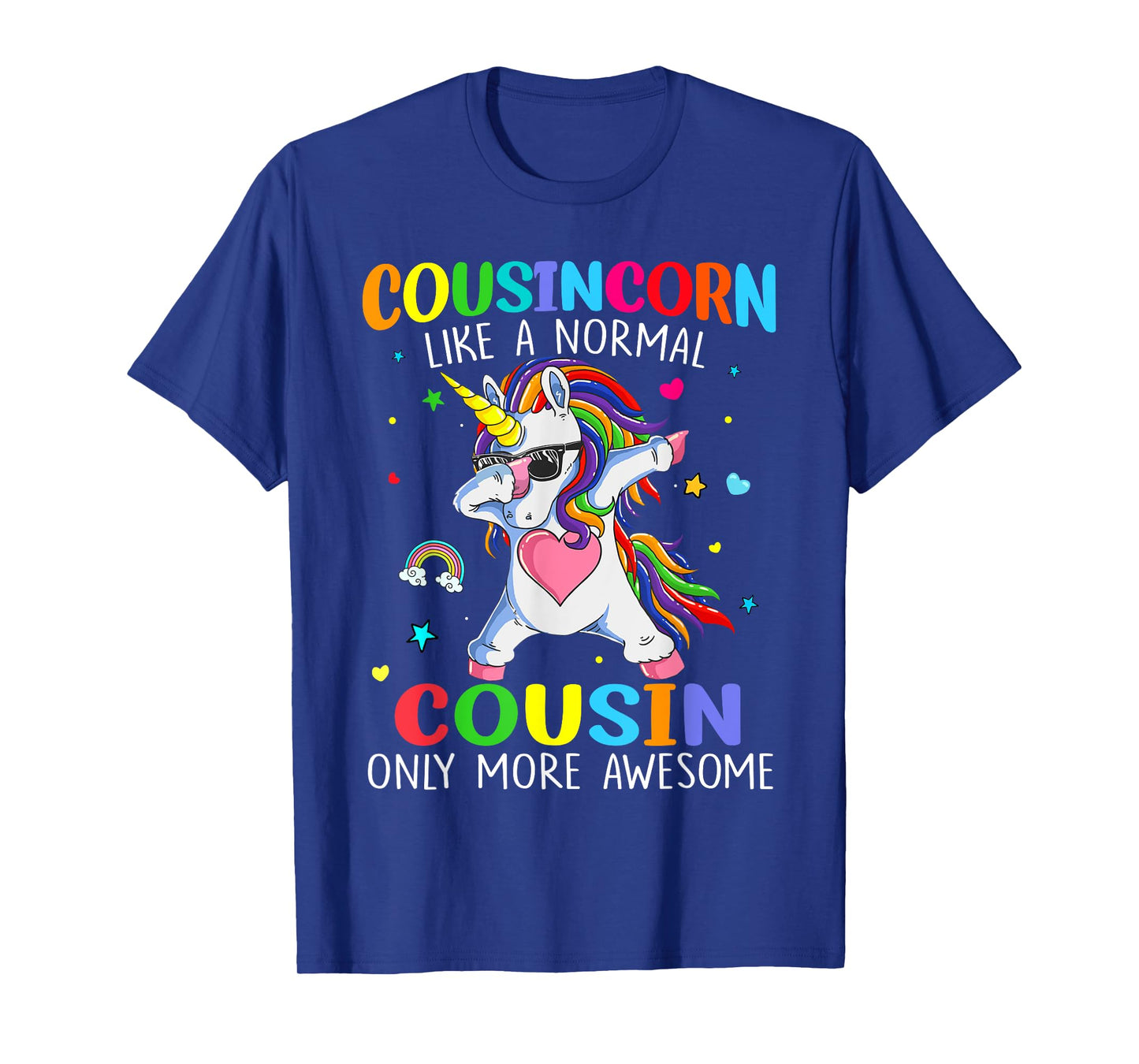 Cousincorn Like A Cousin Only Awesome Dabbing Unicorn T-Shirt
